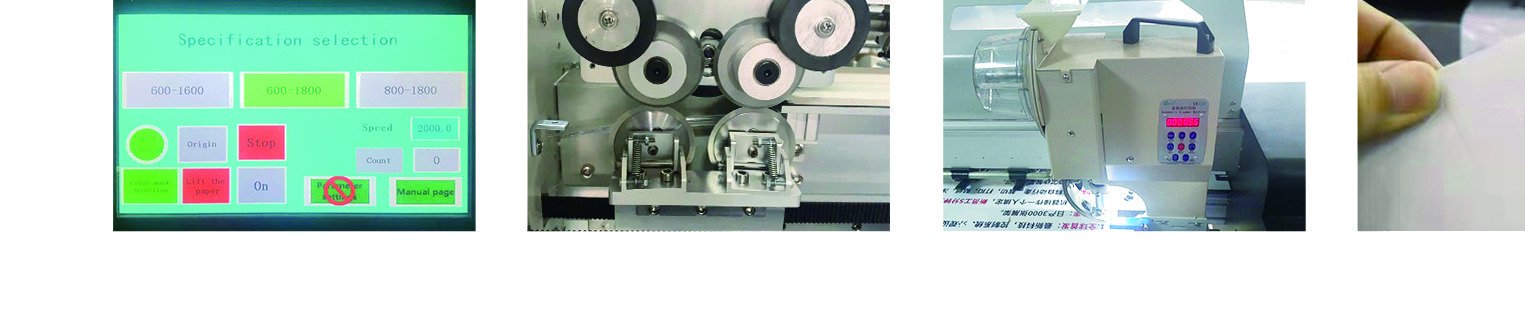 LD-914 stand banner cutting and grommet machine cutting head and rollers