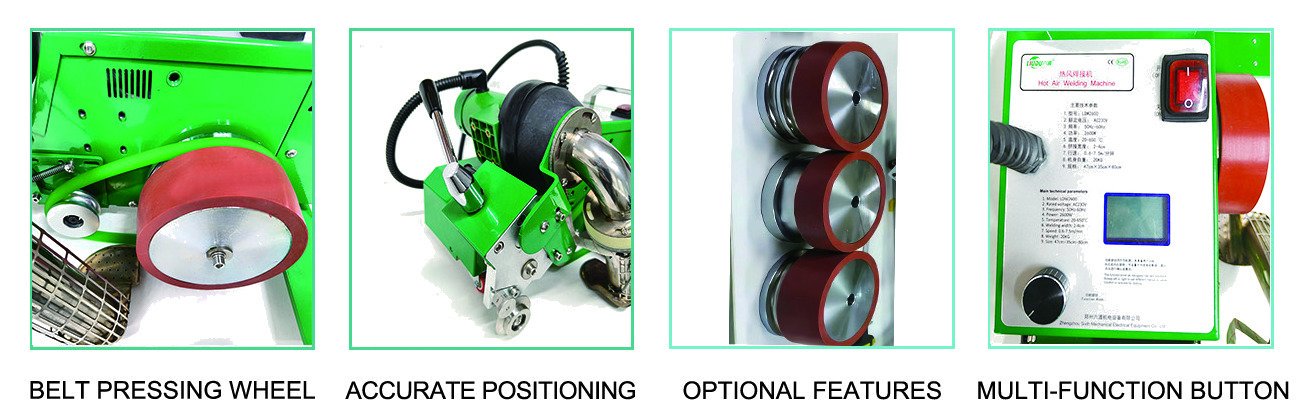 LDW2600 belt pressing wheel, accurate positioning and multi-function button